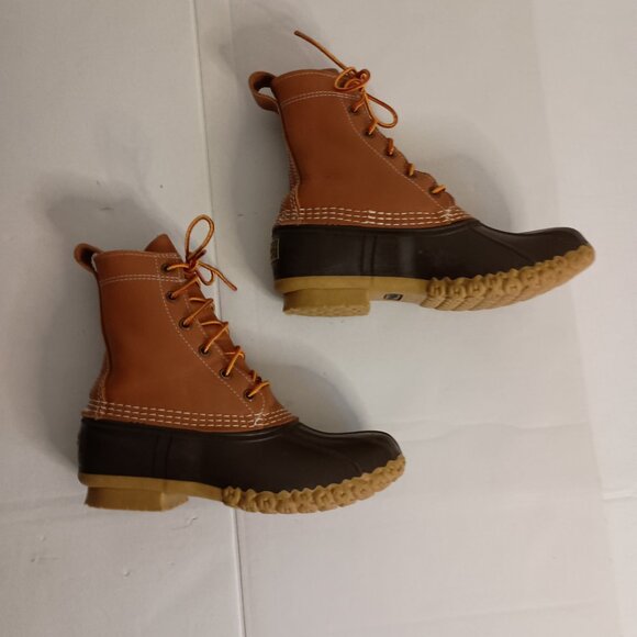 L.L. Bean Women’s Bean Boots Brown Bottom Waterproof Duck Boots Size 6M - Picture 4 of 16